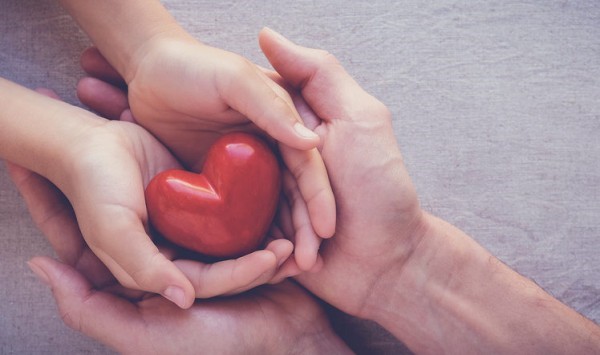 hands holding a heart to show customer experience and the art of a gesture